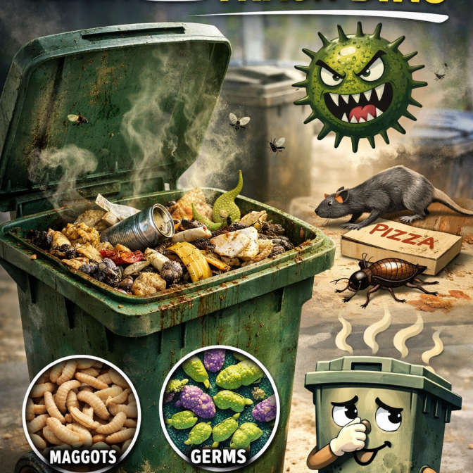 Why keep your trash bins clean